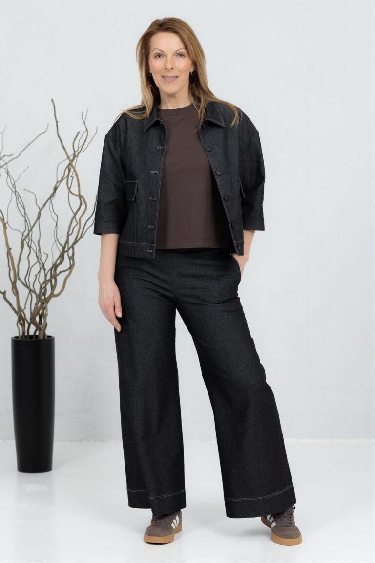 Laiad teksapüksid Fumiko + Teksajakk Tomo