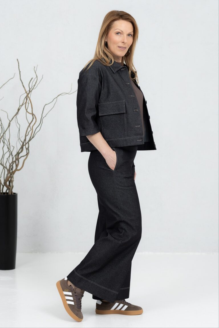 Laiad teksapüksid Fumiko + Teksajakk Tomo