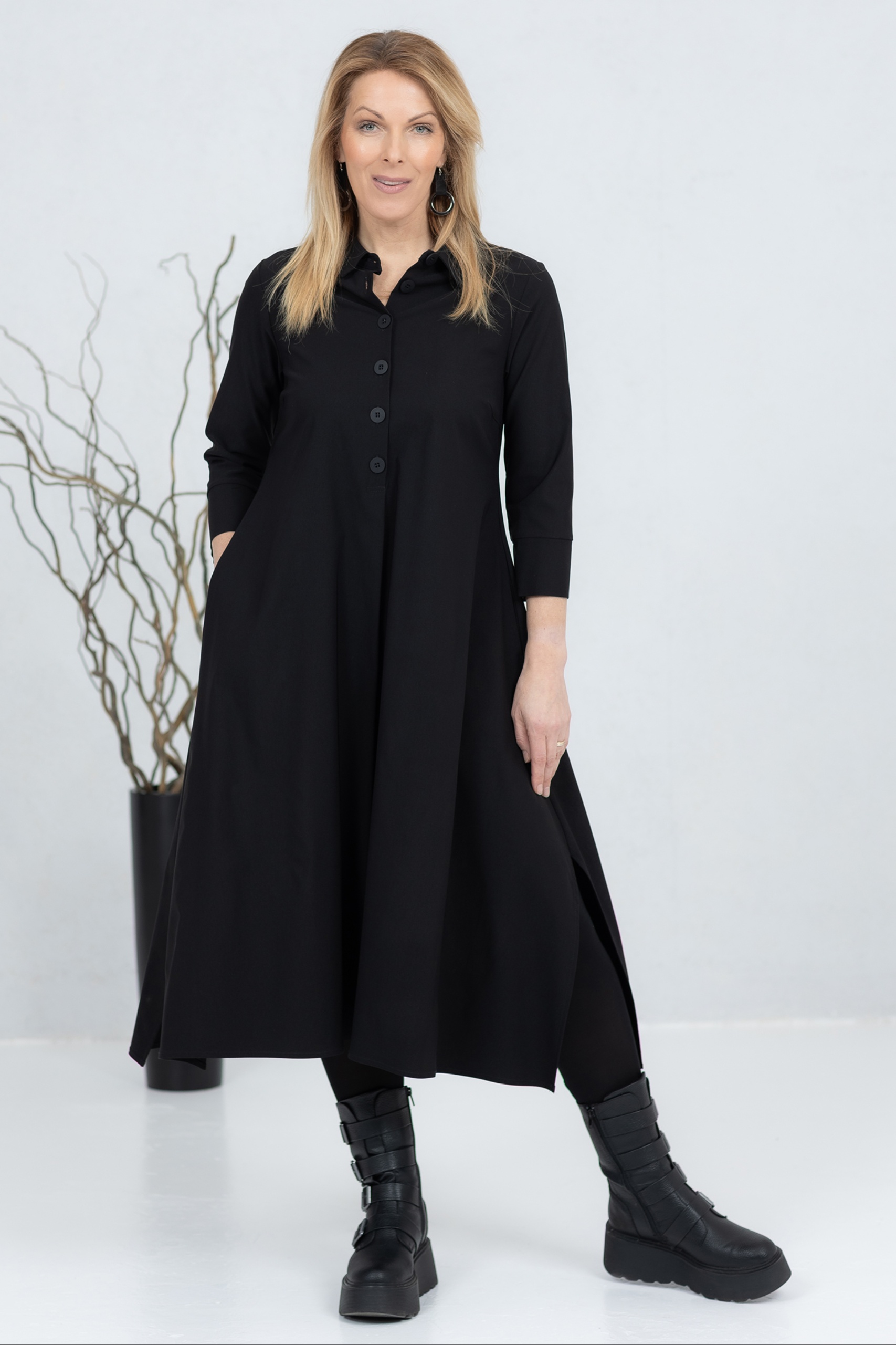 Nagai, assümmeetriline midikleit, must - Image 8