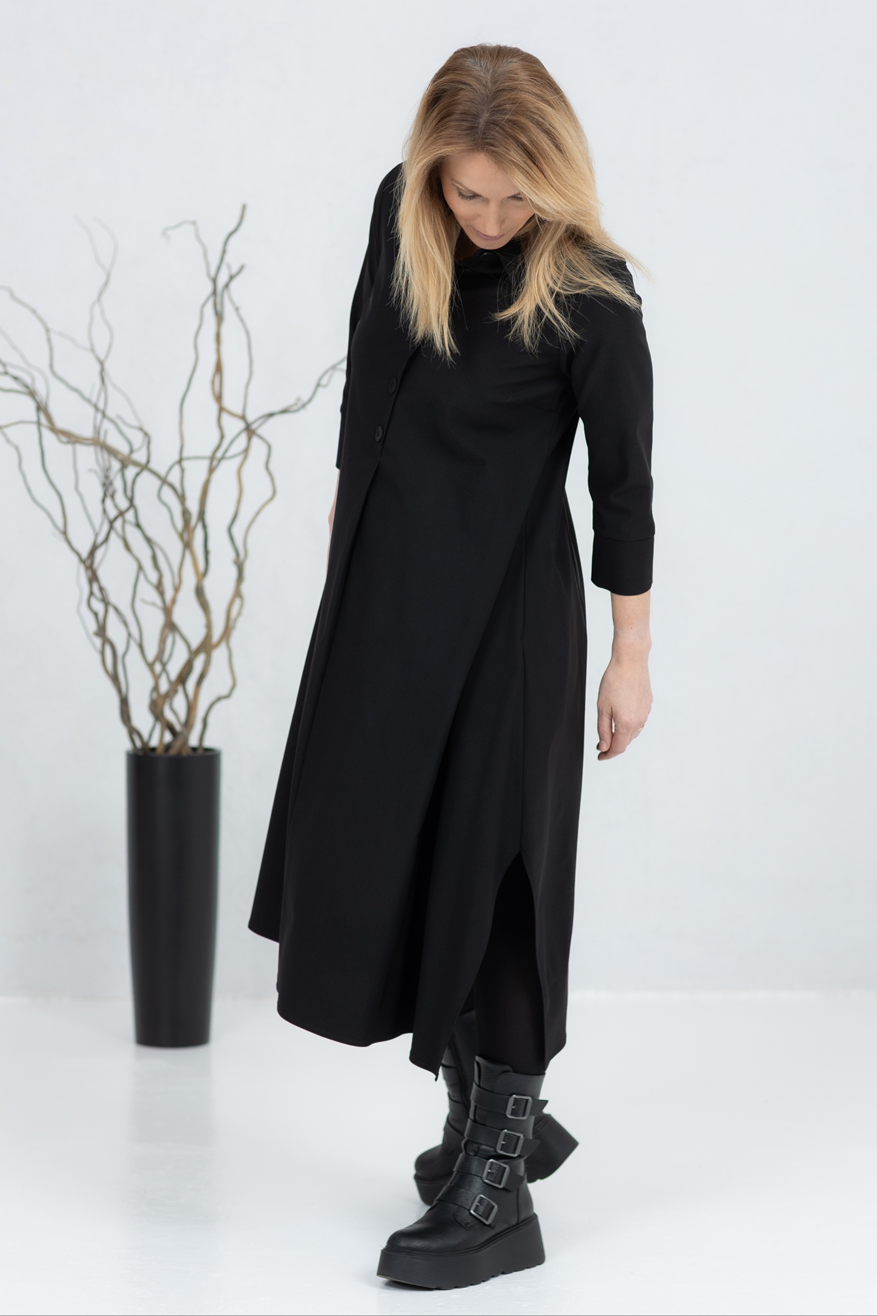 Nagai, assümmeetriline midikleit, must - Image 2