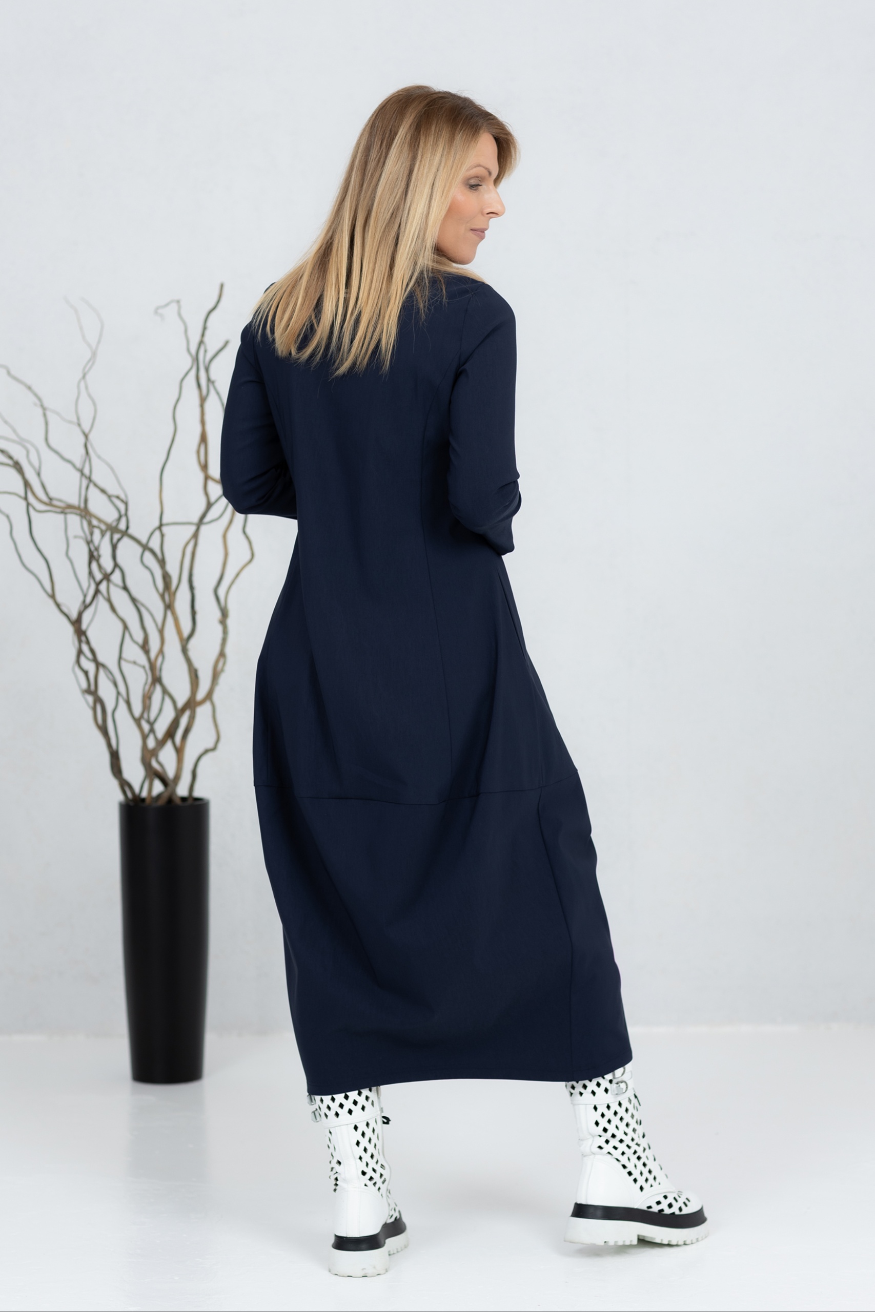 Midi pikkuses balloonkleit Akarui, navy - Image 5