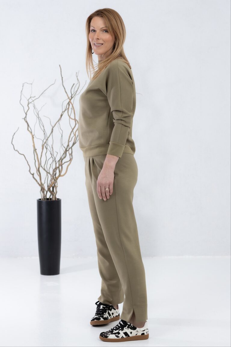 Oliivirohelised viskoospüksid Semai+ oliiviroheline viskoospusa Fukai