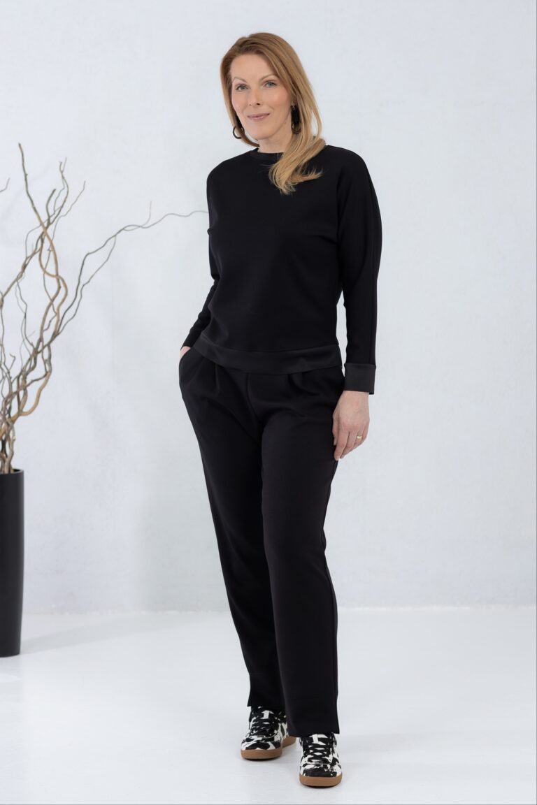 Mustad viskoospüksid Semai + must viskoospusa Fukai