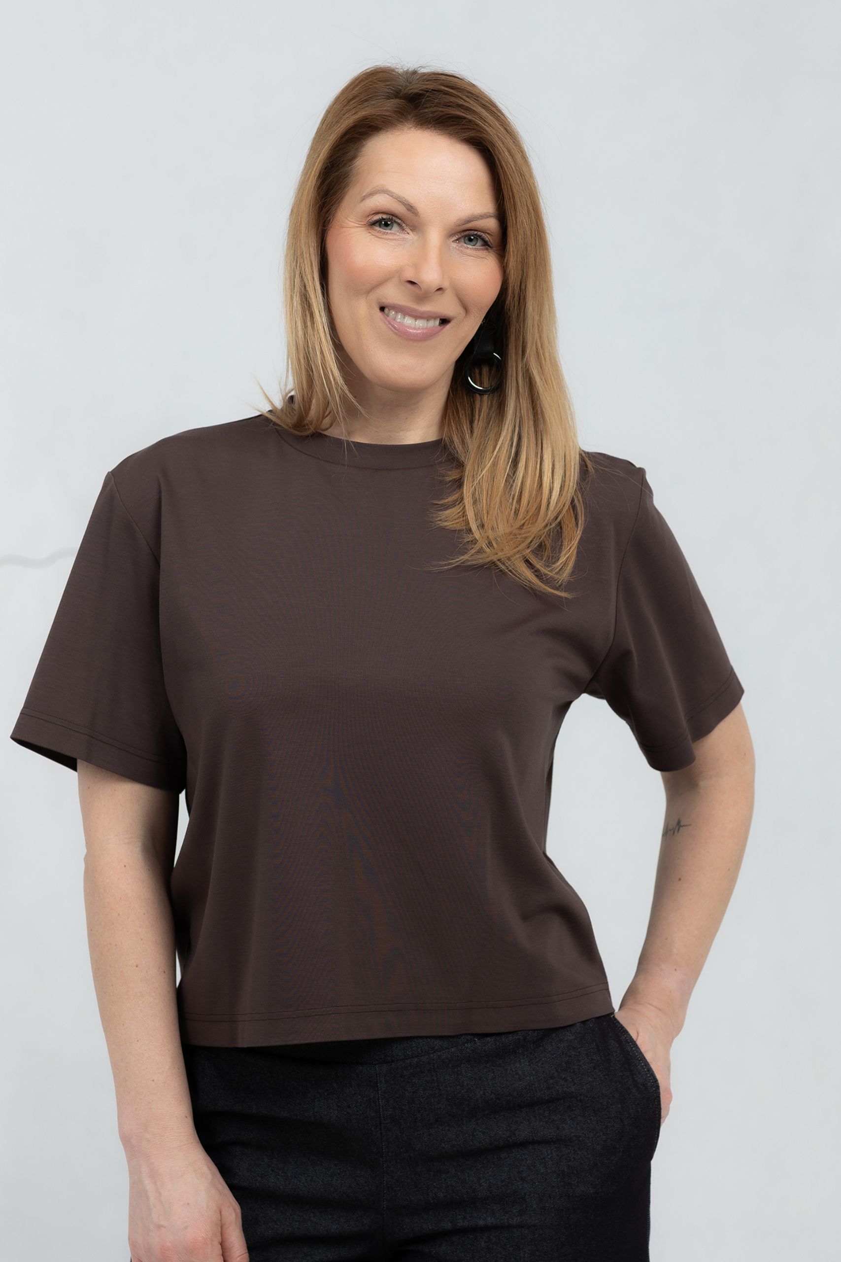 Avar T-särk Mikata, pruun - Image 4