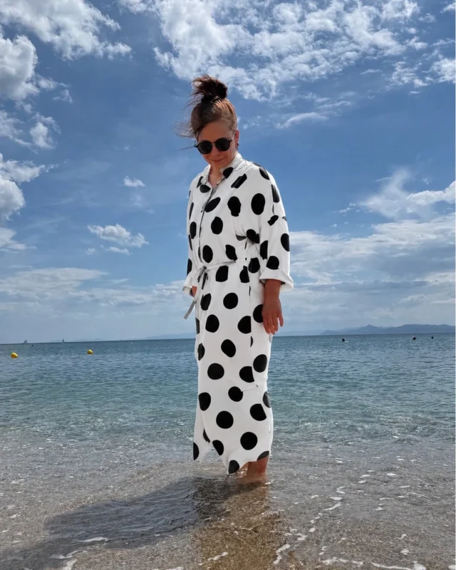 Feet in the water, dress in the wind.  Mashi viscose dress is everything a summer wardrobe needs – light, breathable and just distinctive enough to turn heads on the beach. Wear it straight from the shore to an evening stroll, no outfit change needed.
@justmust.eu 
 #scandistyle #naturallyyou #effortlesselegance #boldandedgy #summerwardrobe #estoniandesign #happywithjustmust #justmustbyewi #fashionintallinn