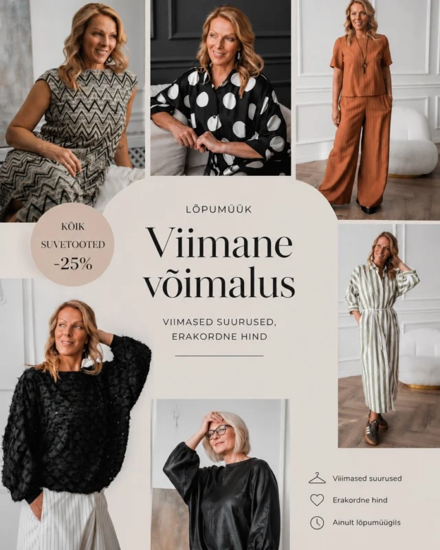 Last chance.  Some of our summer favourites are still waiting for their new owner.
Final sizes, special prices and styles that will soon be gone.  If you've had your eye on one of them, now is the perfect time. Some items even -50% @justmust.eu  #scandistyle #wearblackeveryday #naturallyyou #effortlesselegance #boldandedgy #estoniandesign #happywithjustmust #justmustbyewi #fashionintallinn #wearblack