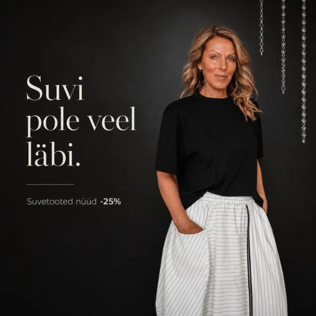 Still thinking about that summer piece?  Maybe you've had your eye on it for a while. Now might be the perfect time.  All JustMust summer styles are 25% off for a limited time. Dresses, skirts, tops and matching sets—beautiful pieces made to enjoy the rest of summer in comfort and style.  Your favourite might still be waiting... but not for long. 🖤 @justmust.eu 
 #scandistyle #wearblackeveryday #naturallyyou #effortlesselegance #boldandedgy #summerwardrobe #estoniandesign #happywithjustmust #justmustbyewi #fashionintallinn #wearblack